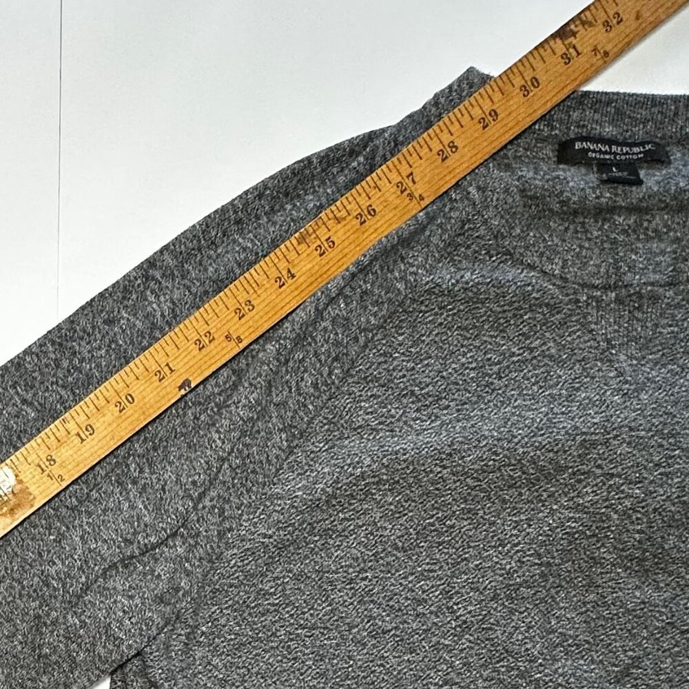 Banana Republic Men’s Organic Cotton Crewneck Sweater Size Large, Shrunk to Med - Picture 6 of 8